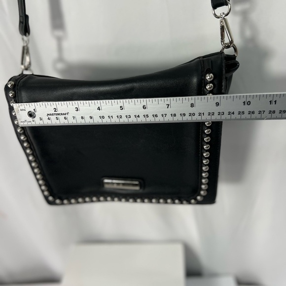 Adrienne Vittadini Black Crossbody Bag with Silver Accents - Picture 8 of 11